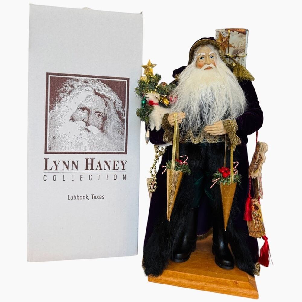 Lynn Haney Victorian Keepsakes Santa Claus #1130 + Box SIGNED 18" H Vintage 2000